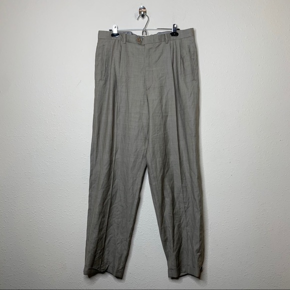 Chiavari Other - Chiavari Beige Wool Dress Trouser Pants